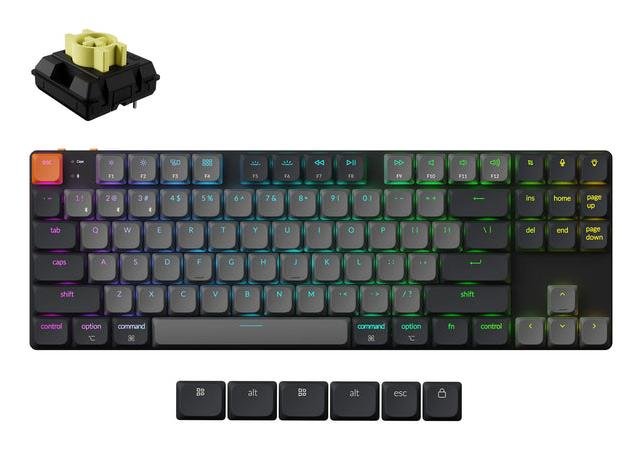 Keychron K1 RGB, juoda (K1X-B4)