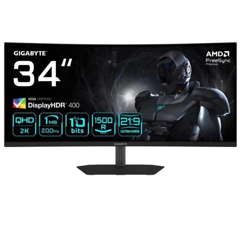 Gigabyte G34WQC2 EK 34" UltraWide Quad HD