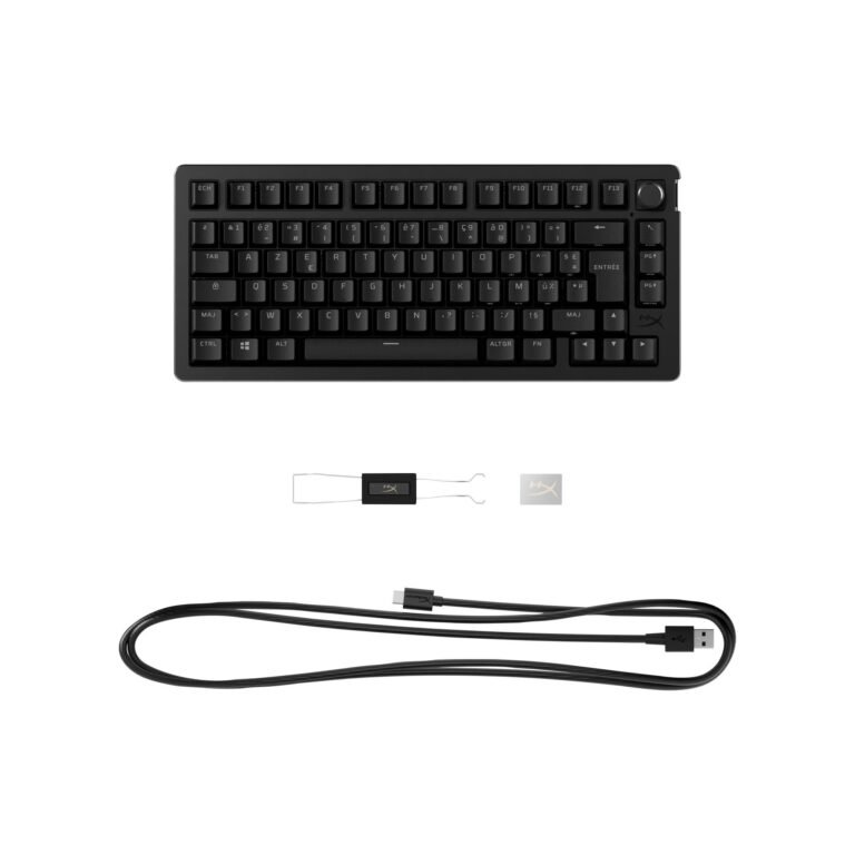 HyperX Alloy RISE 75 S, juoda