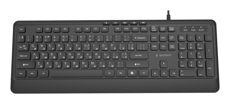 Gembird Multimedia Cyrill, juoda (KB-MCH-05-CYRL)
