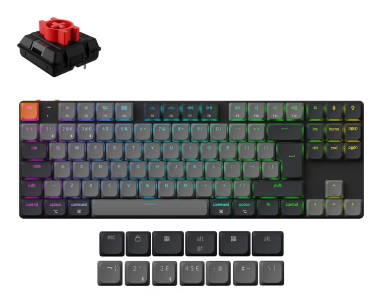 Keychron K1 RGB, juoda (K1X-H1)